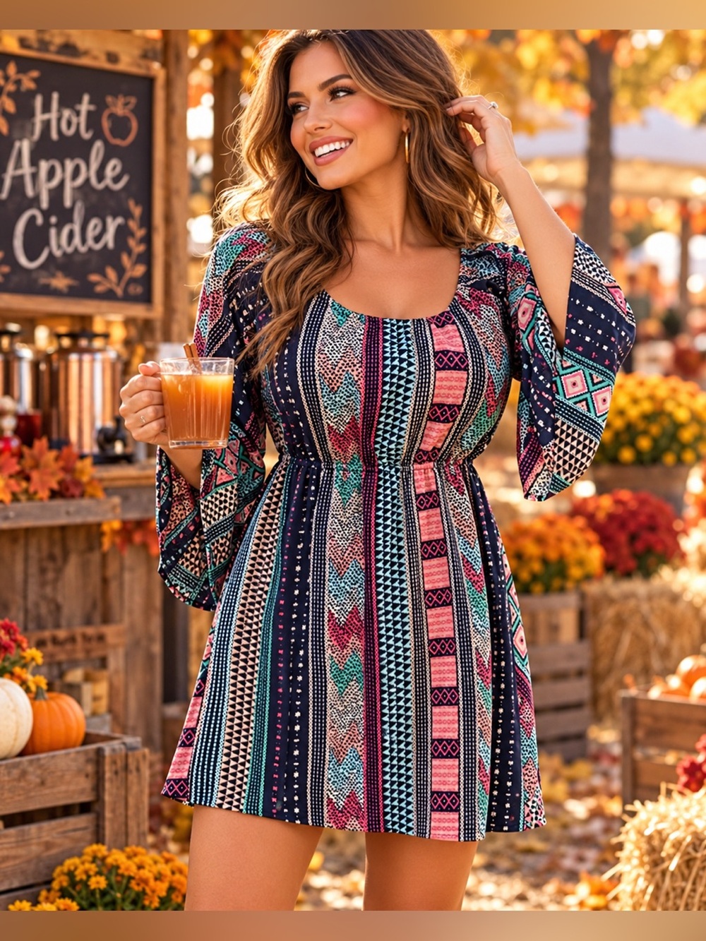 Judith March Boho Mini Dress Size small